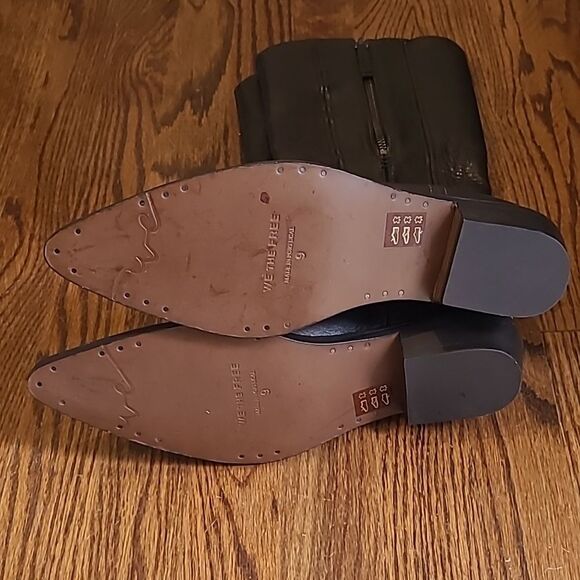 Free People We The Free Allistar Leather Pointed Western Boots-Bitter Chocolate - Picture 10 of 10